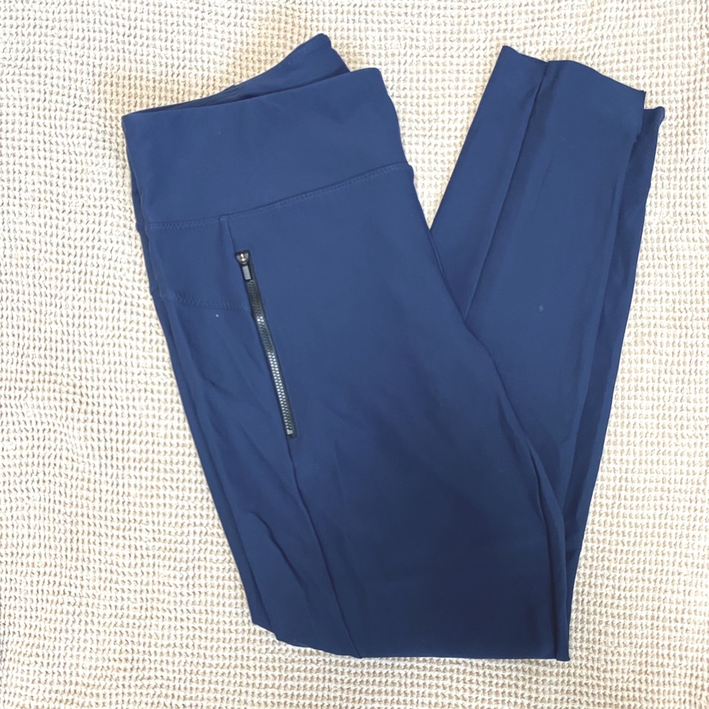 Athleta Women’s Stellar Tight Navy Pants Leggings Sz M